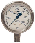 Dixon GLS410 Liquid Filled Stainless Case Gauge, 2-1/2" Face, 1/4" Lower. Fixed Price $49.87.