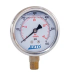 Jivto Pressure Gauge,glycerin Liquid FILLED,2" Dual Scale DIA,0-600.... Fixed Price $24.99.