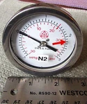 Asm 316 Stainless Steel Vacuum - 45PSI Pressure Gauge Swagelok Vcr Semi Fab. Fixed Price $69.99.