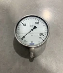 Wika 233.50.160 6" Stainless Steel Liquid Filled Pressure Gauge 0-160 Bar *nob*. Fixed Price $139.99.