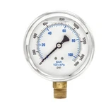 Pic Gauges 201L-402N 4", 0-1500 Psi, 1/2"NPT Lower Mount, Stainless Steel Case. Fixed Price $7.11.