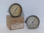 Lot Of 2: 1126282 Lower Mount Pressure Gauges, 0-600 Bar, 1/2" Mnpt. Fixed Price $24.99.