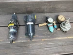 Lot Of 4 Vintage Gauges Meters Pressure Watts Qix Alemite Parker Steampunk. Fixed Price $36.00.