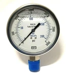 Gauge 4" Face S/s Case 0-3000 Psi/kpa/bar 1/2" Npt Lower Filled 612ER20. Fixed Price $64.50.