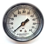 Ashcroft 25W1001TH02BXUC60# Pneumatic Pressure Gauge, 0-60PSI, 2-1/2", 1/4" Npt. Fixed Price $29.99.