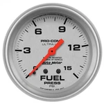 Auto Meter 4411 Gauge Fuel Pressure 2 5/8" 15PSI Mechanical Ultra-lite. Fixed Price $116.13.