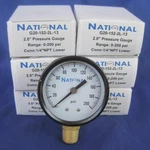 6 Acutek Air Pressure Utility Gauges 0-200 Psi Inch Face Lower Mount 1/4 Npt. Fixed Price $32.60.