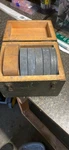 Set Ashcroft 1850 Weights Original Wooden Box. Fixed Price $300.00.