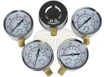 Five 1/4" Air Compressor Hydraulic Pressure Gauges 0-300 Psi 2.5" Side Mount. Fixed Price $32.95.