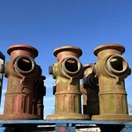Lot Of Salvage Mueller Fire Hydrants, Tall, 123 Lbs Each, 1986. Fixed Price $895.00.