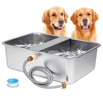 6 Gal Automatic Dog Bowl Dispenser Stainless Steel Waterer For Larg.... Fixed Price $89.61.