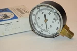 New Marshall Town G14493 0-100PSI 2.5" Face 1/4" Npt Pressure Gauge. Fixed Price $18.00.