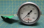 Acco Helicoid 2487 3-1/2" Pressure Gauge 0-3000PSI Back Mount 1/4" Male Npt. Fixed Price $175.44.