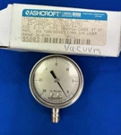 Ashcroft 25-1009SW-02L 30/01 Mv 2-1/2" In. Hg Vacuum Gauge 1/4" Stainless. Fixed Price $63.00.