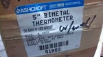 Ashcroft 5" Bimetal Thermometer 0/250F 91883 New. Fixed Price $50.00.