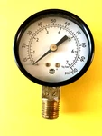 Bedford # 28-759 1/4" Npt 2" 0-100 Psi Bottom Mount Air Gauge Ships Free. Fixed Price $16.00.