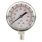 Commercial Pressure Gauge, 60 Psi, 1/2 In Dial, 1/4 Npt, Bottom. Fixed Price $25.75.