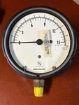 Ashcroft 1850 Brass Bellows Pressure Gauge, 0-15 In. Water Ozs. Per Sq.. Fixed Price $21.99.