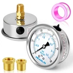 Meanlin Measure Stainless Steel 1/4" Npt 2.5" Face 0-50PSI, Silver. Fixed Price $18.69.