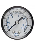 Control Air 1/8 Bsp, 0-160 Psi (0-11BAR), Brass Pressure Gauge 2 Face. Fixed Price $12.25.