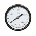 Interstate Pneumatics G2101-160 1.5" Psi, 1/8" Npt Rear Mount Pressure Gauge. Fixed Price $13.99.