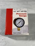 1/4" Npt Pressure Gauge - 200 Psi 154812 Brand New. Fixed Price $19.95.