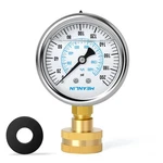 Meanlin Measure Stainless Steel Frame 3/4" Female 0-200PSI, Silver. Fixed Price $24.84.
