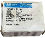 Ashcroft 1/8" Npt 1-1/2" Face Pressure Gauge 15W1005 01L 60. Fixed Price $25.00.