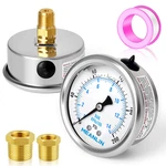 200PSI Stainless Steel 1/4" Npt 2.5" Face Dial Liquid Filled Pressure Gauge Wo. Fixed Price $23.93.