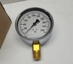 Wika 9314245 Pressure Gauge 2000 Psi, 4" Face Diameter, Lower Mount. Fixed Price $109.99.