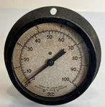 Vintage Marshall Town Usa Industrial Pressure Gauge Dual Scales Steampunk 0-100. Fixed Price $13.80.