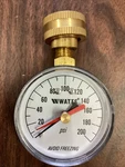 Watts Water Pressure Test Gauge With 3/4" House Connection Model Iwtg (new). Fixed Price $6.50.