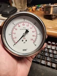 Wika Pressure Gauge 4" Face, 1/2" Connection 30 Psi Not Fluid Filled 316 Tube. Fixed Price $45.00.