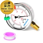 Meanlin Measure Vacuum Pressure Gauge 1/4" Npt 2.5" -30INHG-0PSI. Fixed Price $18.38.