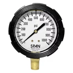 Span LFS-220-1000-G Industrial Pressure Gauge, To 1, Psi, 1/2. Fixed Price $44.19.