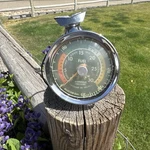 Rare Mileage Monitor Vacuum Gauge Chrome Pedestal Mount Lowrider Bomb Kustom !. Fixed Price $100.00.