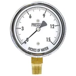 Wgtc 25KL4LBW Differential Pressure Gauge, To 15" Wc. Fixed Price $44.29.
