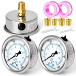 Meanlin Measure Stainless Steel 1/4" Npt 0-200PSI (2PCS), Silver. Fixed Price $41.00.