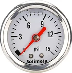 Solimeta 1.5" Dial Size, Oil Filled, Fuel Pressure Gauge 1/8 Npt, 0-15 Psi. Fixed Price $18.99.