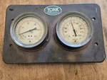 Vintage Marsh Instrument Co Gauges Steampunk Ammonia Vaccuum Pressure Panel. Fixed Price $39.99.