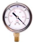 2-1/2" Oil Filled Pressure Gauge, Face, 1/4" Npt, Lower Mount, -30HG/0PSI. Fixed Price $16.92.