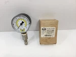 Bridgeport Amflo Inch Pressure Gauge Back Mount 1/2" Npt 0-160 Kpa Psi New Nos. Fixed Price $19.99.