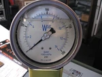 Weksler 401L-4PF Pressure Gauge, 0/200 1/4" Npt, Bottom Location Liquid Filled. Fixed Price $49.00.