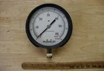 Vntg 6-1/2" Weksler Dual Scale Pressure Gauge,psi To 60,WATER Ft 140. Fixed Price $29.99.