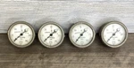 Vintage Us Gauge Co Ny AD-2215, 30LBS Pressure, Crescent Needle Lot Of 4. Fixed Price $50.00.
