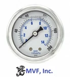 Gauge 2" X 200 Psi & 15 BAR,1/8" Npt Brass Rear Case Glycerin Filled 625ER23. Fixed Price $29.95.