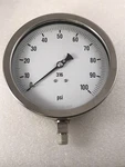 Pic 6001-4LE Pressure Gauge 0-100 Psi 316 Stainless Steel 6" Fillable 1/4"NPT. Fixed Price $149.99.