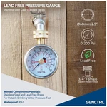Home Water Pressure Gauge, Lead-free, 2.5" Dial. Fixed Price $30.99.