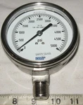 Wika 9745750 (brand New) Stainless Steel 4" Pressure Gauge 0-5000 Psi. Fixed Price $149.97.