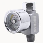 Devilbiss HAV-503-B-SL Limited Silver Air Gauge Pressure Regulator Spray Gun. Fixed Price $64.00.